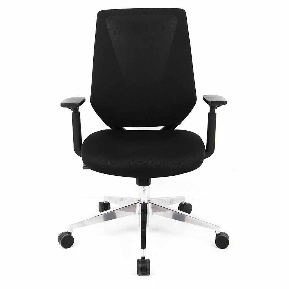 Modern simple office chair liftable (black)