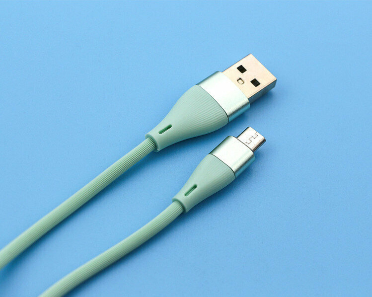 Fast charging data cable 3A boxed 1 meter charging cable (SD-208 Android-green)