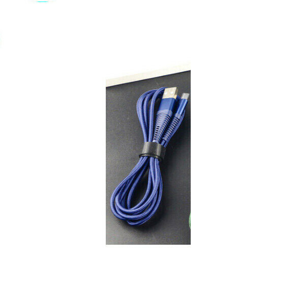 2 meters braided charging cable (SD-194 Android-Blue)