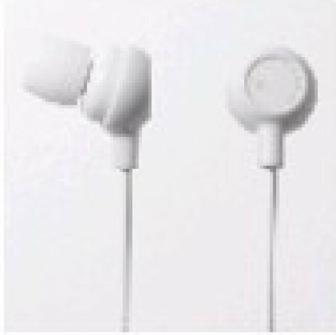 Cartoon Smiling Fruit Headphones MP3 In-Ear Headphones (White)