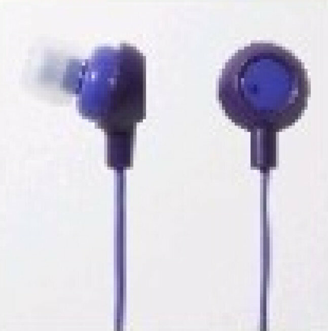 Cartoon Smiling Fruit Headphones MP3 In-Ear Headphones (Purple)
