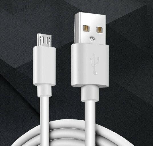 Injection molded PVC fast charging data cable charging cable (TYPE-C interface-0.5 meters white)