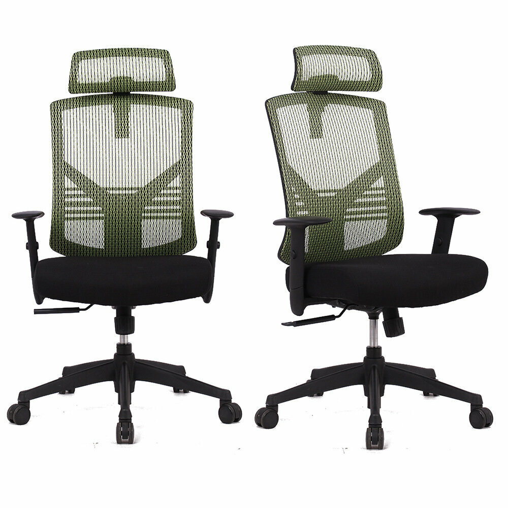 Modern minimalist office chair fashion (green)