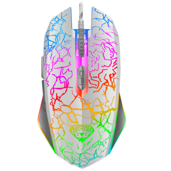 Wired luminous eSports USB gaming mouse (white)