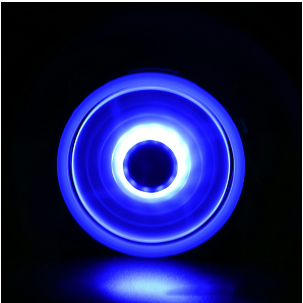 Aurora solar eclipse, double aperture, thin circle with inner and outer light, 12CM computer case fan (double aperture with inner and outer blue light)