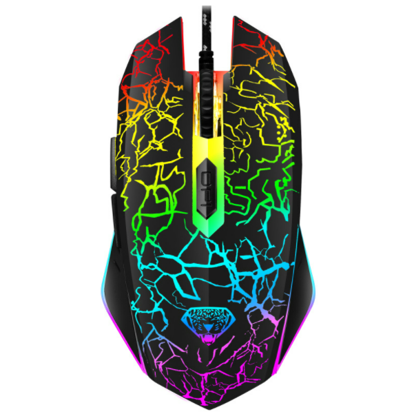 Wired luminous eSports USB gaming mouse (black)