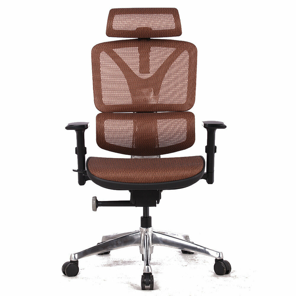 Mesh chair modern minimalist office chair (red)