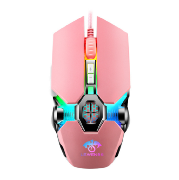 Computer wired mechanical mouse (S30 Star Pink)