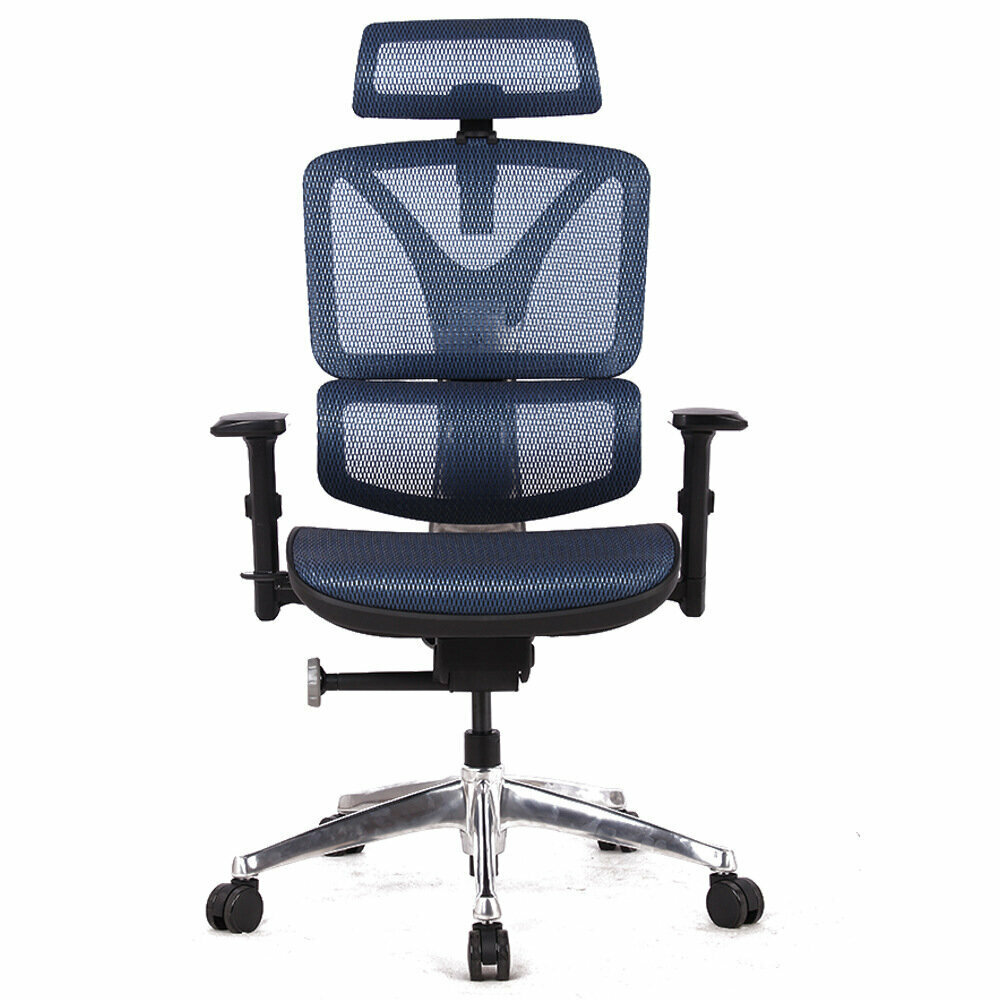 Mesh chair modern minimalist office chair (blue)
