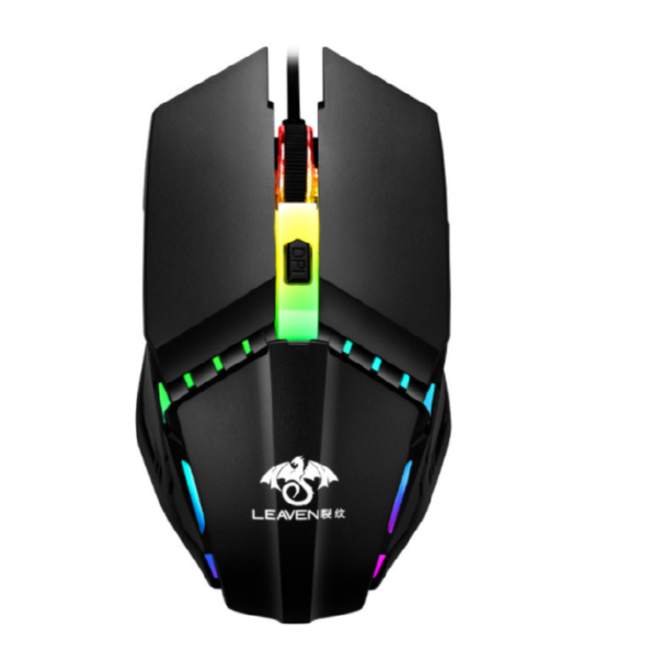 Computer wired mechanical mouse (S10 black)