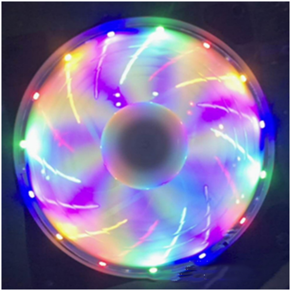 15LED 12CM computer case cooling fan (Rainbow 4P interface)