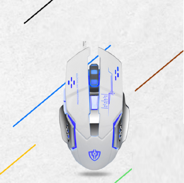 Gaming mechanical mouse (white)
