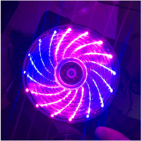 15LED 12CM computer case cooling fan (Liucai 4P)