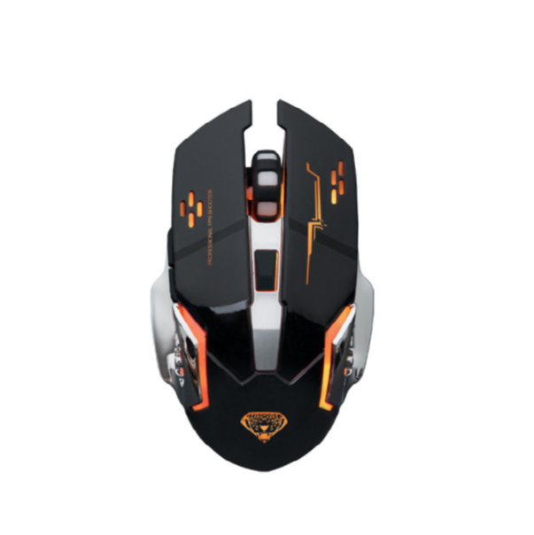 Gaming Wireless Charging Smooth Mouse (Emperor Leopard Q3 Black)
