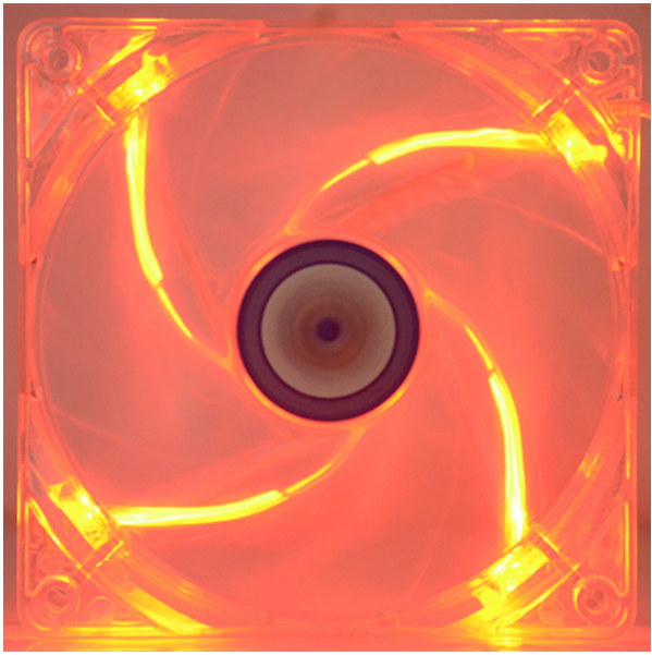 8CM cool led chassis fan 8025 transparent 4LED (contact customer service to confirm the color after placing the order)