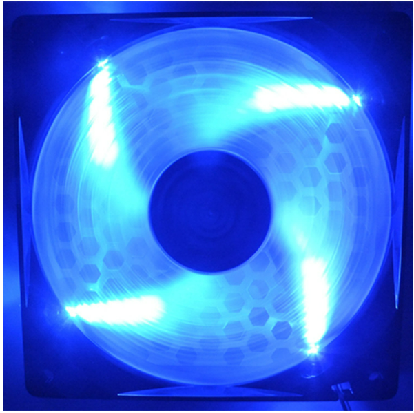 爆款12025 帶點葉  12CM LED 電腦機箱散熱風扇(（下單後聯繫客服確認顏色）)