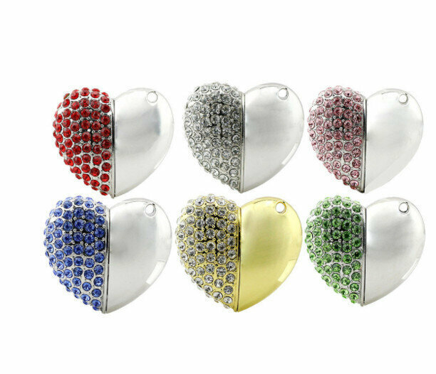 [Pack of 2 32GB] Crystal Creative USB flash drive [Contact customer service to confirm the color after placing the order]