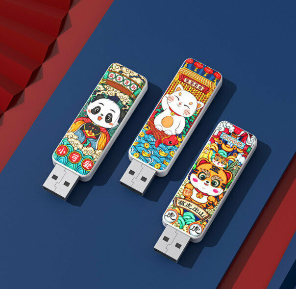 [2 pieces in 4GB] Cute cartoon USB flash drive [Contact customer service to confirm the color after placing the order]
