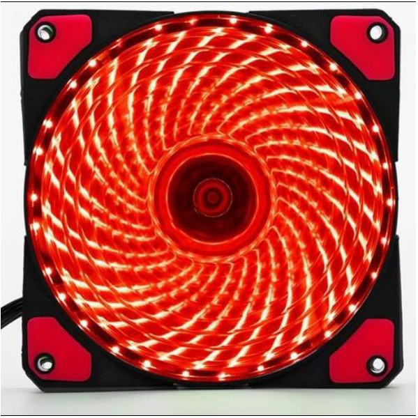 Case fan 12CM33 light 12025 luminous computer case cooling fan (red)