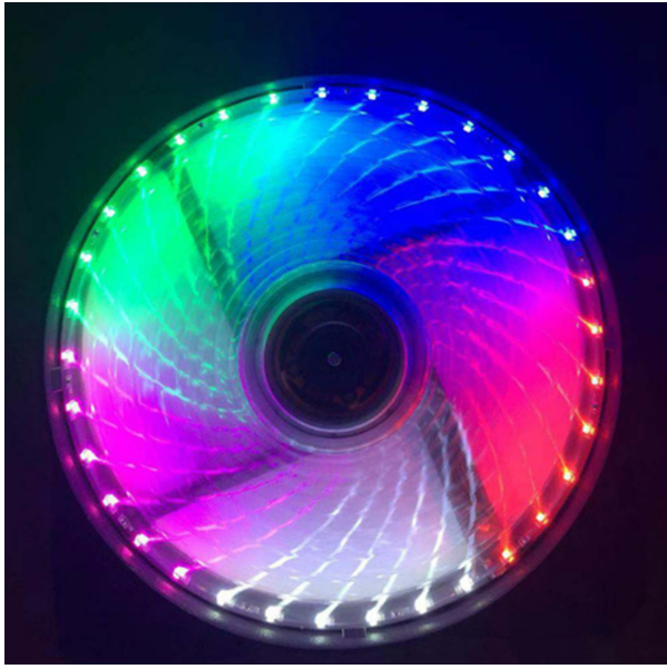 Case fan 12CM33 light 12025 luminous computer case cooling fan (color)