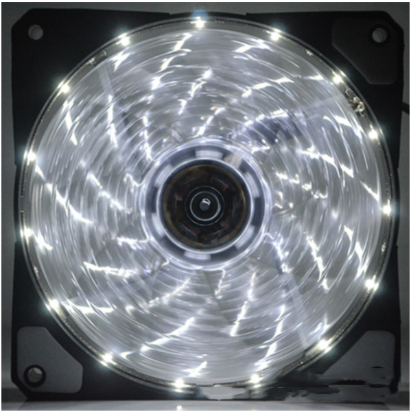 Luminous computer 12CM chassis cooling fan LED 12025 15 lights (white)
