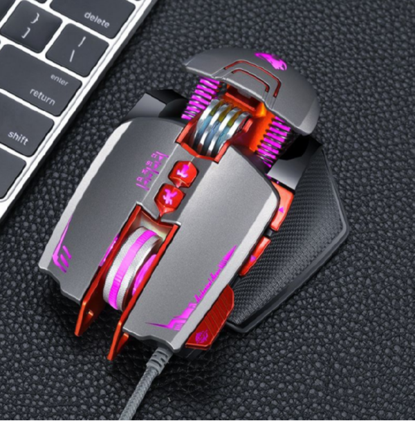 Mechanical gaming mouse (V9 silver light armor)