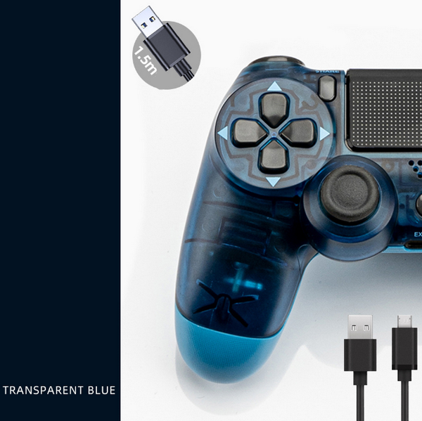 PS4 Wired Gaming Switch - Transparent Blue