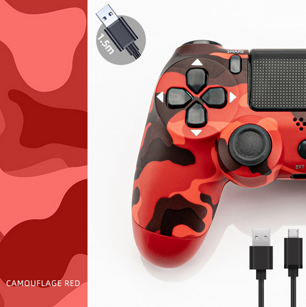 PS4 Wired Game Switch - Camouflage Red