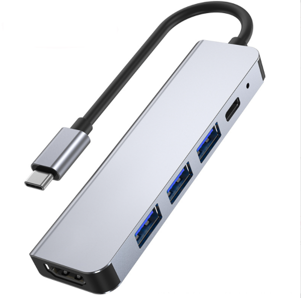 TypeC Docking Station USBhub 5-in-1 Docking Station (5in1 Type-C to HDMI+USB3.0*1+2.0*2+PD Fast Charging)