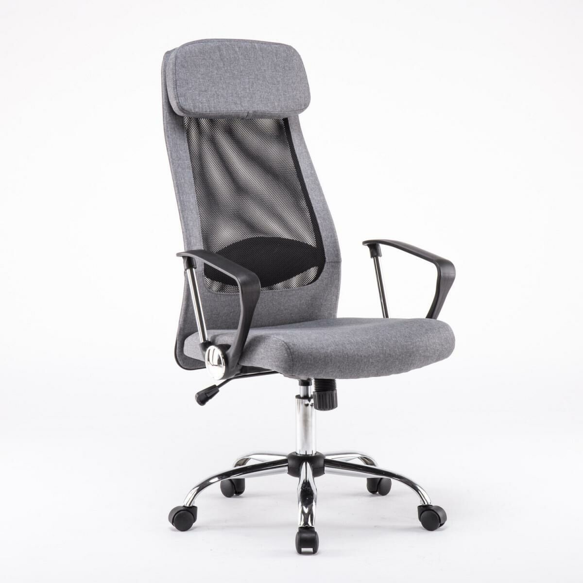 Fashionable Liftable Computer Swivel Chair (Grey)