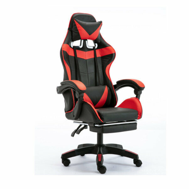 Swivel Lifting Gaming Chair (BUFF Red - Footrest)