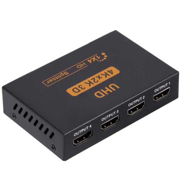 新款HDMI分配器一進四出 高清視頻4K30hz UHD 3D分頻器splitter分（裸機）
