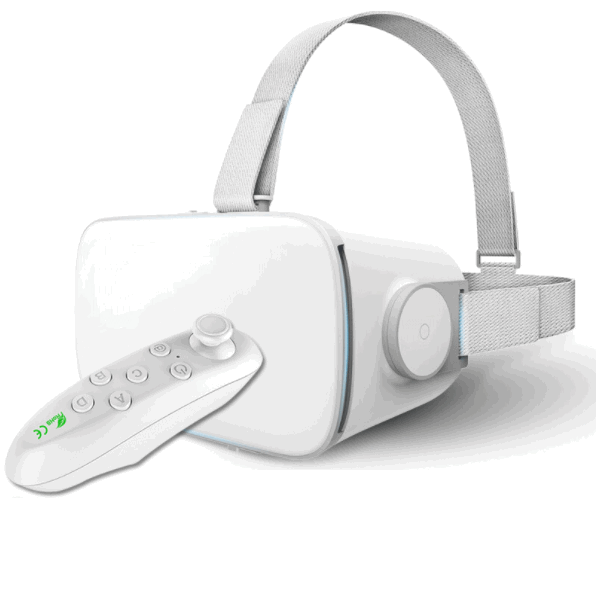 新款3d頭戴式VR眼鏡（S1+Y1白遙控）