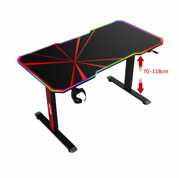 Smart Gaming Height-Adjustable Desk [Standard 140*60*(70-120cm]