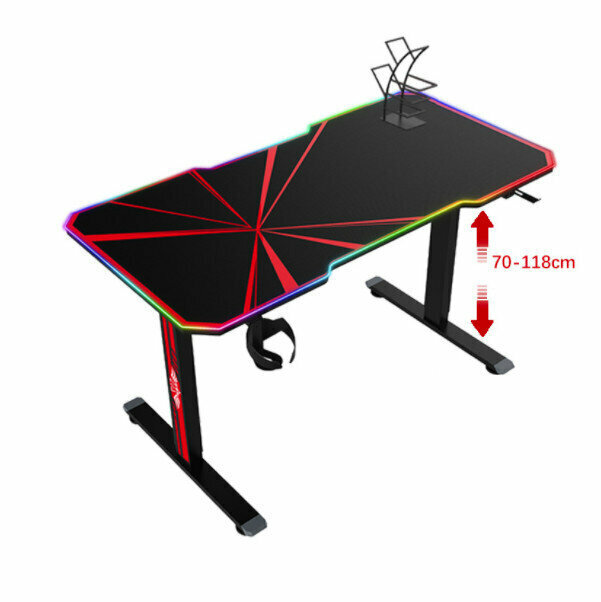 Smart Gaming Adjustable Desk[Deluxe 140*60*(70-120)cm]