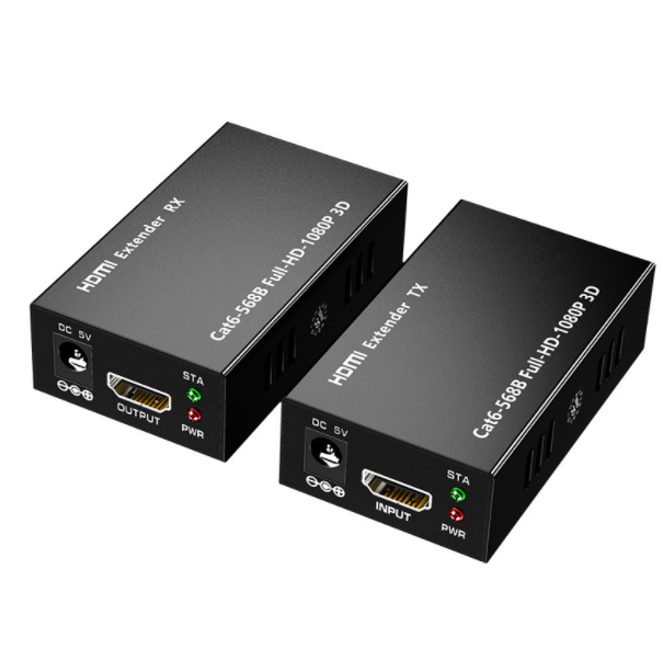 爆款HDMI延長器60米 轉RJ45網口 單網線 支援1080P視頻高清信號放大器（裸機）