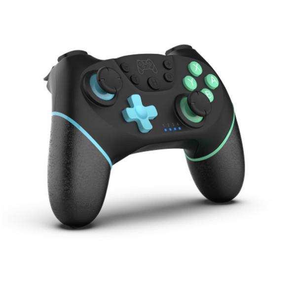 Wireless Bluetooth gaming handset - left blue and right green