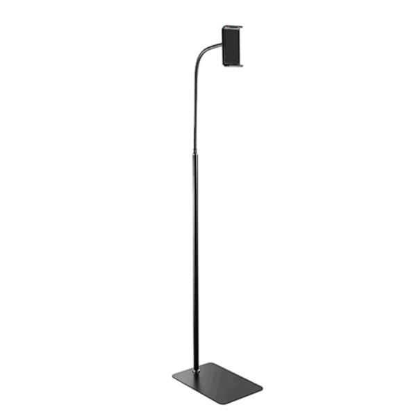 Floor-standing mobile phone tablet aluminum alloy bracket (135CM black)
