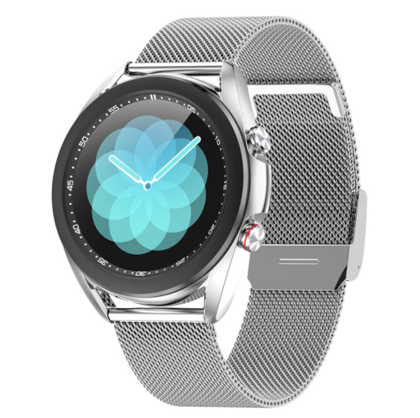 SK8 Smart Bracelet Yoga Sports Women's Health Monitoring Offline Support High-end Fashion Bracelet (Silver Steel)