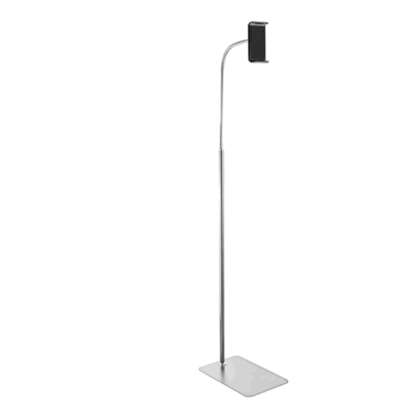 Floor-mounted mobile phone tablet aluminum alloy stand (135CM silver)