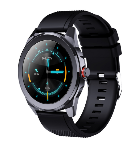 SN88 Smart Watch Full Circle Full Touch Heart Rate Call Reminder Step Counting IP68 Waterproof Bluetooth Bracelet (Black)
