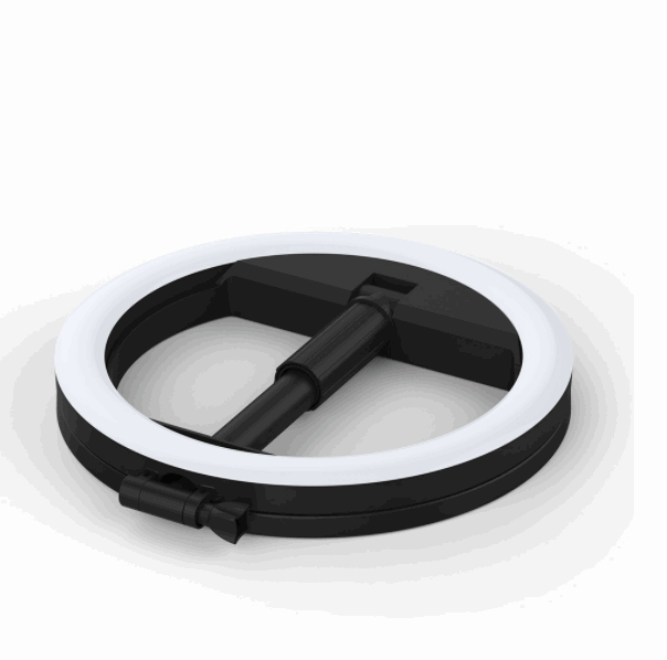 LED Ring Fill Light Mobile Phone Selfie Live Broadcast Bracket (Calm Black)