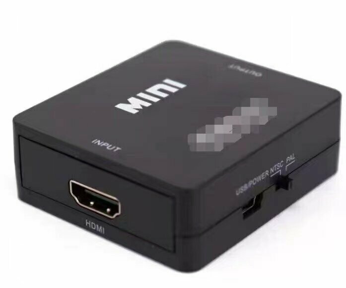 Converter mini Adapter (Black VGA to HDMI)