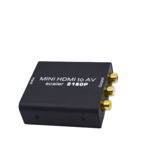 hdmi to av converter 4K 2160P mini rca cable adapter hdmi to CVBS (black)