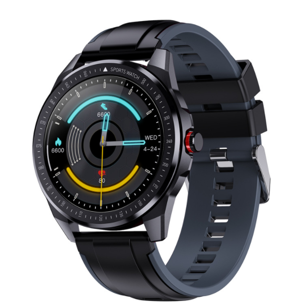 SN88 Smart Watch Full Circle Full Touch Heart Rate Call Reminder Step Counting IP68 Waterproof Bluetooth Bracelet (Gray)