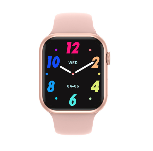 S7 Smart Watch HD7 Bluetooth Call Wireless Charging Sports Band Heart Rate NFC Function (Rose Gold)