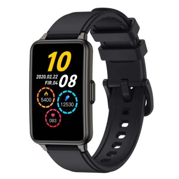 P57 Smart Band 1.57 Inch Square Screen Heart Rate, Blood Pressure, Blood Oxygen, Raise Your Hand, Bright Screen Smart Watch (Black)