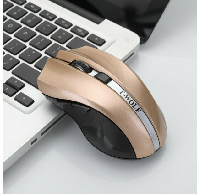 Wireless Mouse Color [Q5 Silent Gold]