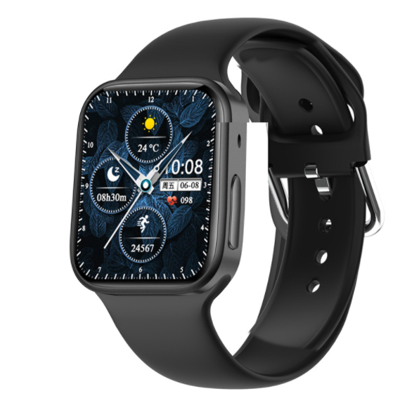 S7 Smart Watch Heart Rate Blood Pressure Monitoring Wireless Charging Bluetooth Call Low Energy (Black)