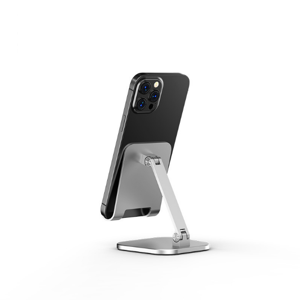 Metal foldable desktop mobile phone pad tablet holder (small / Aurora silver [for mobile phones])